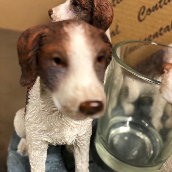 Dog Candle Holder with Pink Candle - Picture 3 of 7